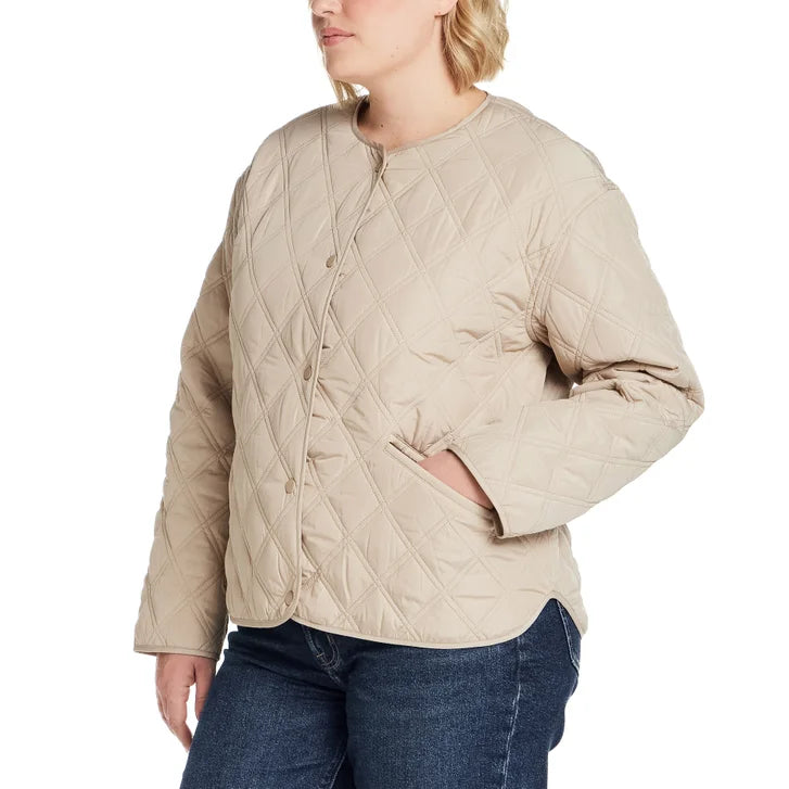 Weatherproof Women's Collarless Quilted Jacket