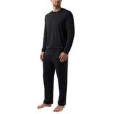 Layer Zero Men's Stretch 2-piece Lounge Set – Long Sleeve & Tapered Pant