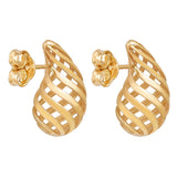 Teardrop Earrings in Yellow Gold