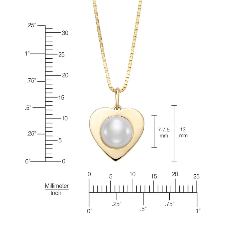 7 – 7.5 mm Cultured Freshwater Pearl Pendant