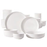 Maison Neuve Ridge Bone China Dinnerware Set, 40-pieces