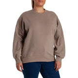 Lazypants Women's Fleece High-low Crewneck Sweatshirt
