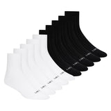 Lemon Casual Ribbed Low Crew Socks, 10-pack