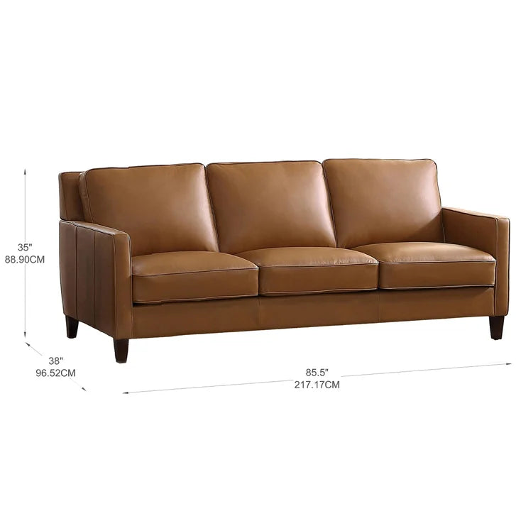 Prospera Home West Park Top Grain Leather Sofa, Loveseat and Chair