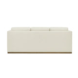 Henredon Fabric Sofa with Wood Base