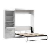 Bestar Boutique Queen Wall Bed 2-piece Set with Pull-out Shelf