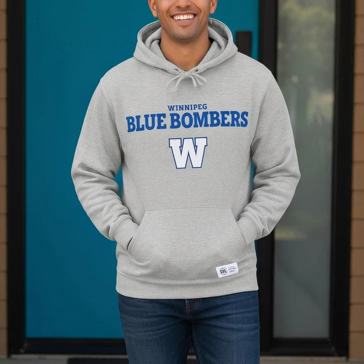 CFL Men's Official Canadian Football Hoodie - Winnipeg Blue Bombers