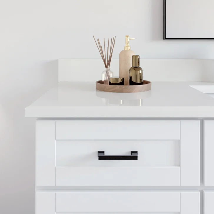 VanGo Willow Vanity in White with Quartz Countertop