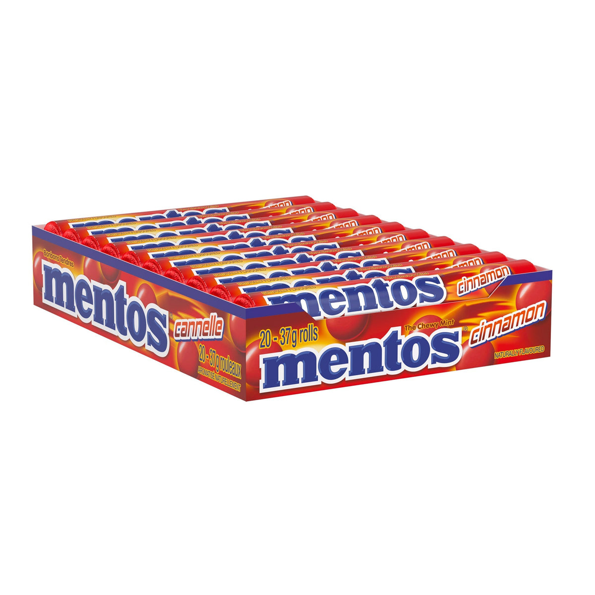 Mentos, Chewy Mints, Cinnamon, 20 × 37 g
