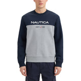 Nautica Men's Heavyweight French Terry Crew Neck Sweatshirt – Relaxed Fit Cotton Blend