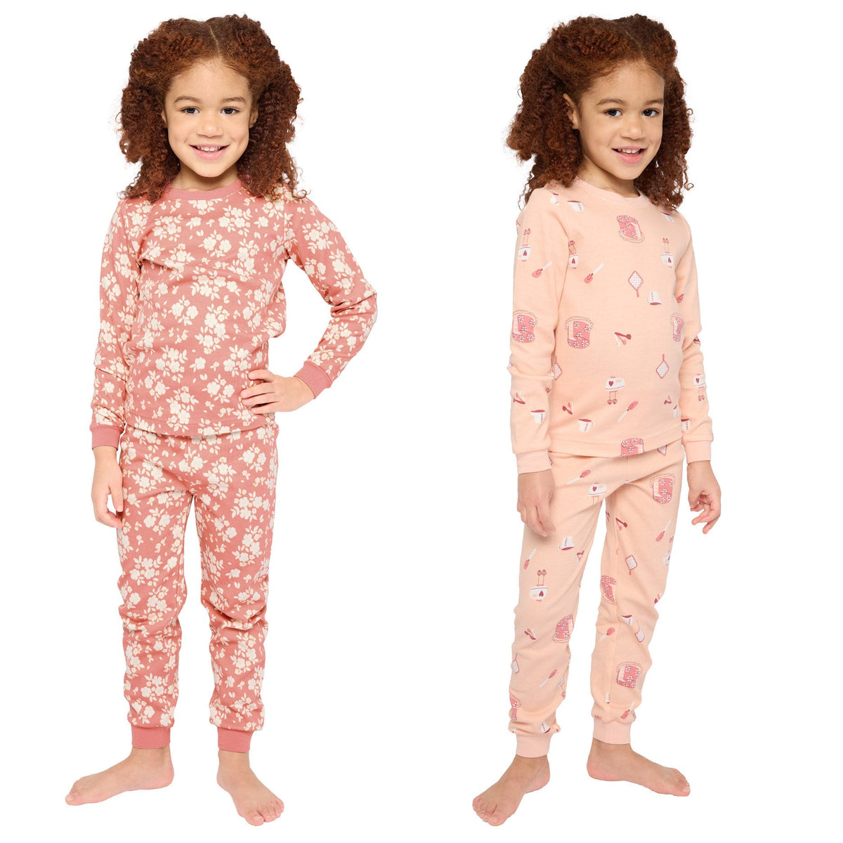 Pekkle Kids Organic Cotton 4-piece Pajama Set