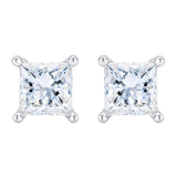 Princess Cut Diamond Stud Earrings (0.70 ctw)