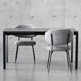 Mobital Host 149.9 cm (59 in.) Extendable Dining Table with Black Sintered Stone Top