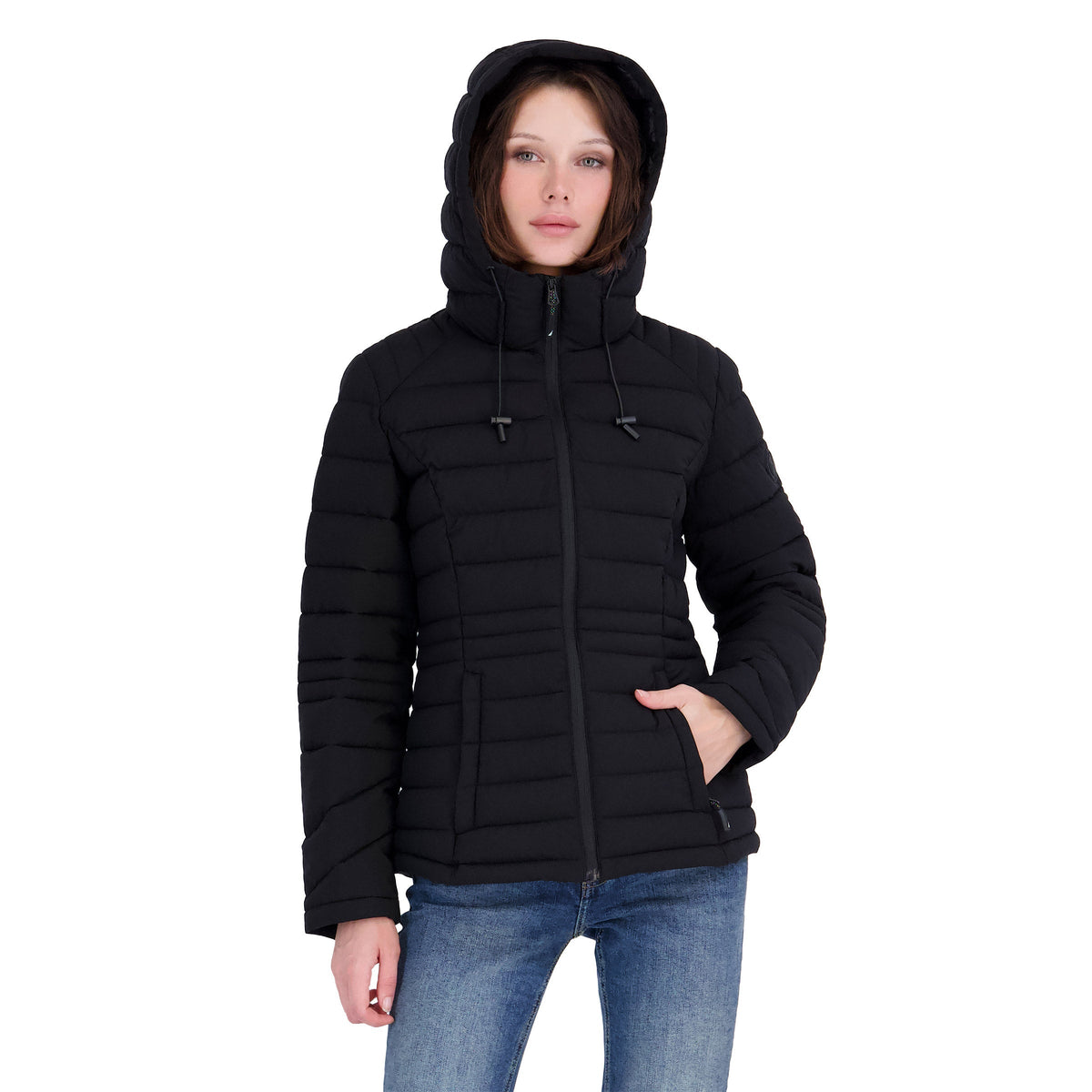 Nautica Womens Short Puffer Jacket