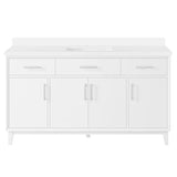 OVE Decors Jonah 60 in. Vanity with White Quartz Top