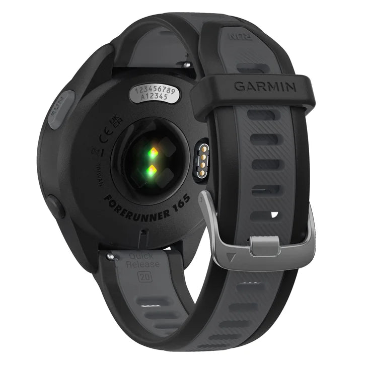 Garmin Forerunner 165 Smartwatch, Music Edition, includes USB-C and USB-A Charging Cables