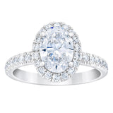 2.33 ctw Oval Cut, VVS2 Clarity, G Colour, Diamond Wedding Set