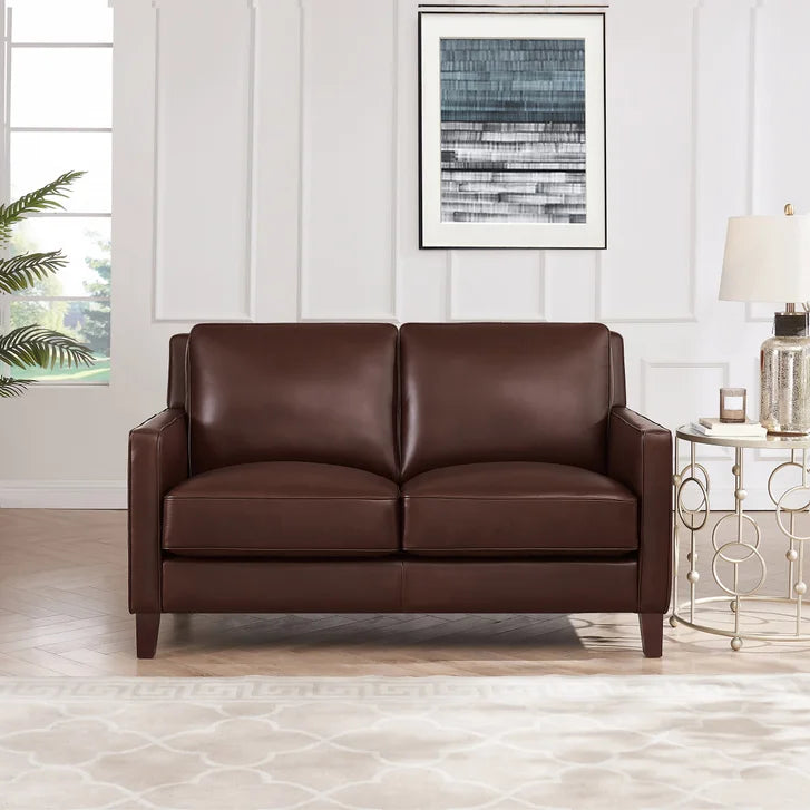 Prospera Home West Park Top-grain Leather Sofa and Loveseat
