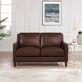 Prospera Home West Park Top-grain Leather Sofa and Loveseat