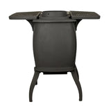 Cast Iron Wood Stove with Dual Side Tables
