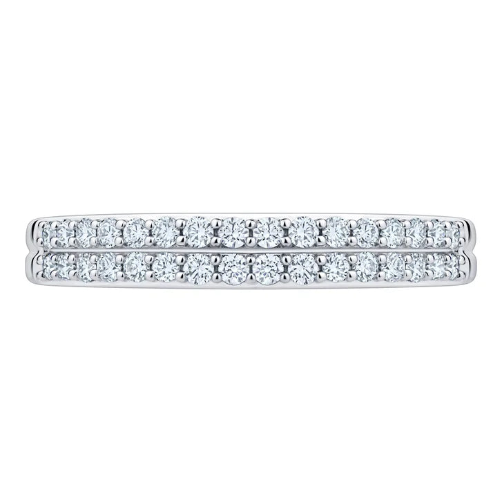 Round Brilliant Diamond Two Row Band (0.28 ctw)