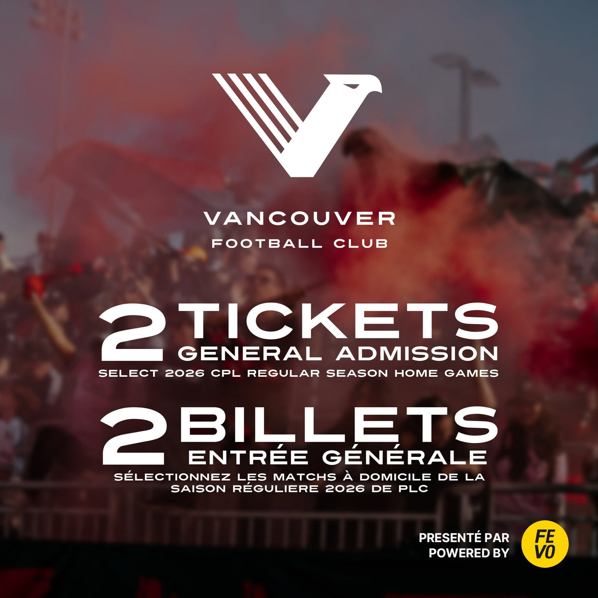CPL Vancouver FC - 2 Tickets