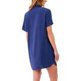 Martha Stewart Women's Notch Collar Nightshirt, 2-pack