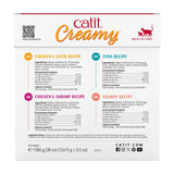 Catit Creamy Lickable Treats, Mega Mix of 72 x 15g Tubes