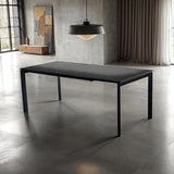 Mobital Host 149.9 cm (59 in.) Extendable Dining Table with Black Sintered Stone Top