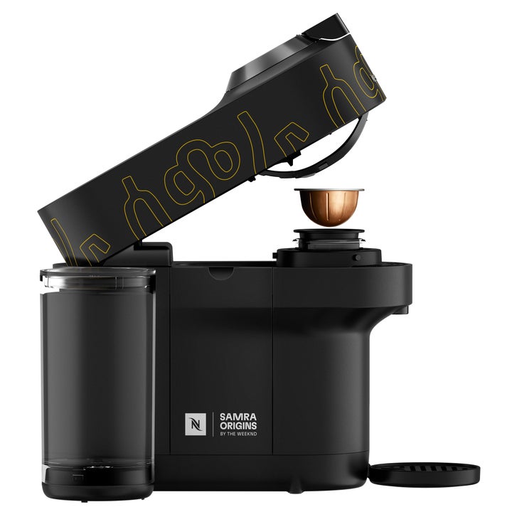 Nespresso Samra Origins by The Weeknd Vertuo Pop+ Single Serve Coffee and Espresso Machine by De'Longhi, with $25 Nespresso Coffee Voucher