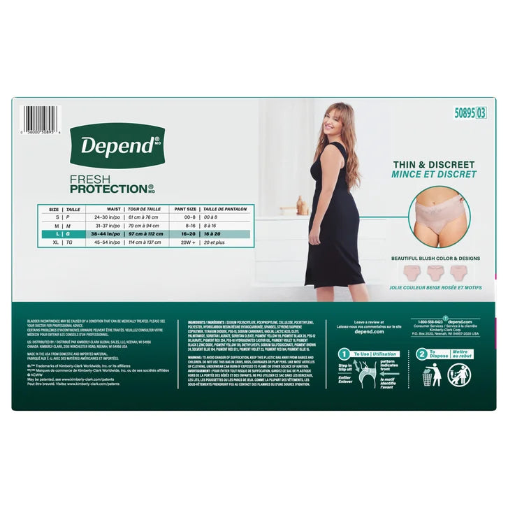 Depend Women's Maximum Absorbency Underwear