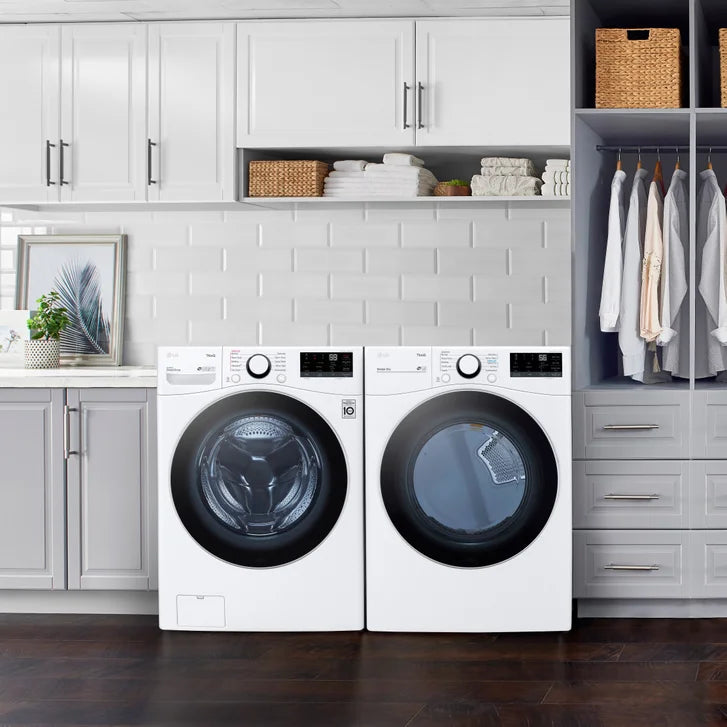 LG Laundry Bundle 5.2 cu ft. Front Load Washer and 7.4 cu ft. Gas Dryer