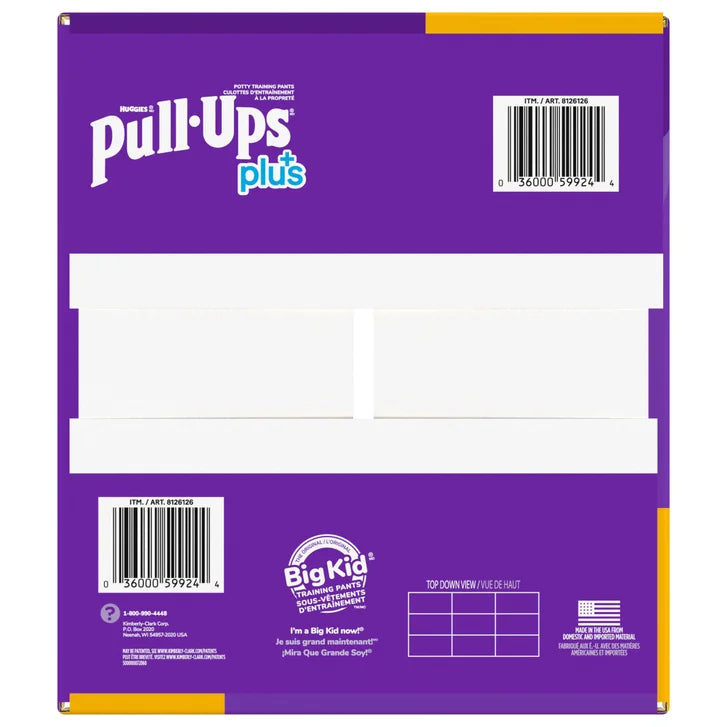 Huggies Pull-Ups Plus Training Pants Boy, 2T to 6T