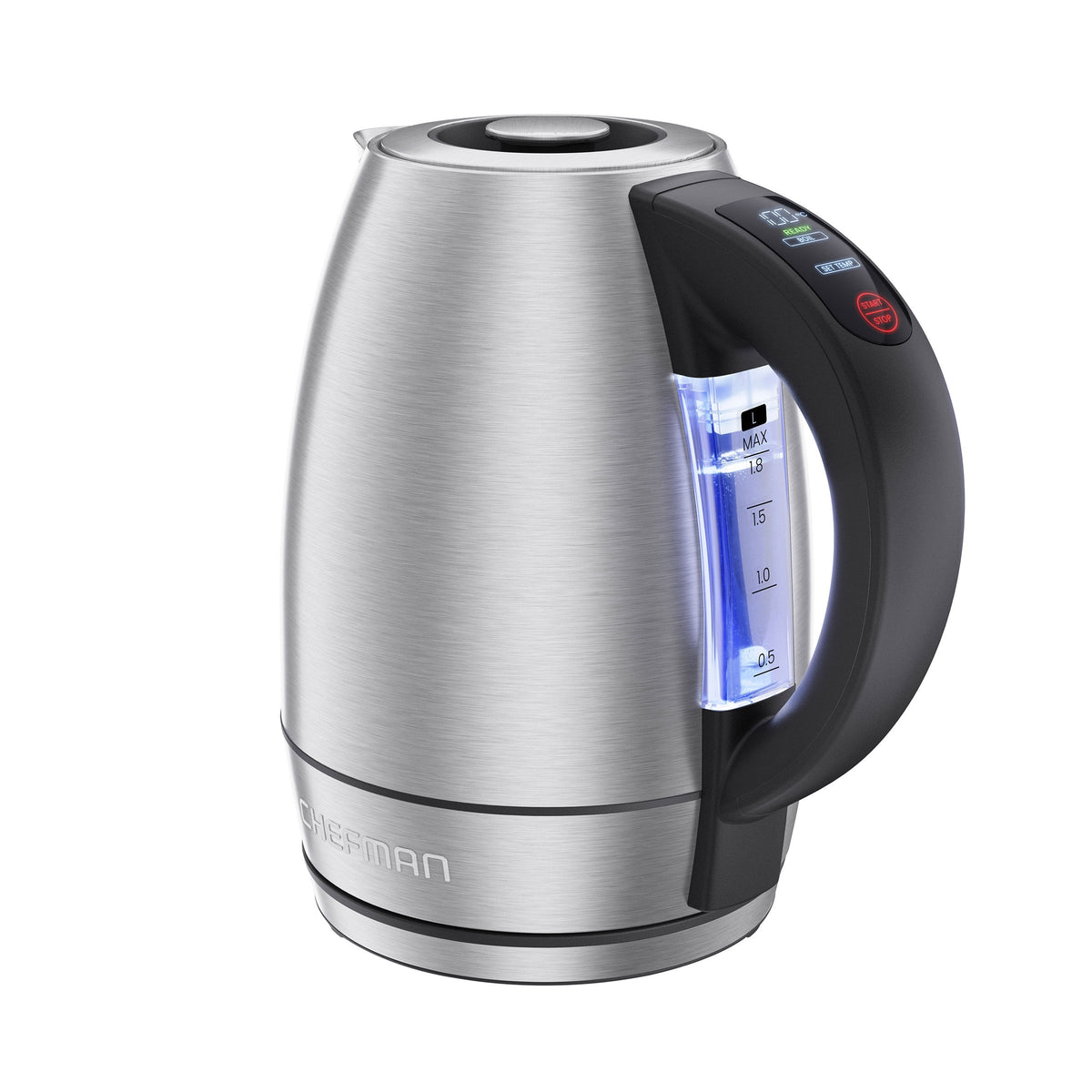 Chefman 1.8 L Custom-Temp Digital Kettle, Stainless Steel