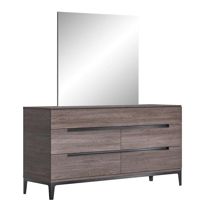 Volterra 5-drawer Dresser & Mirror Set, Made in Italy