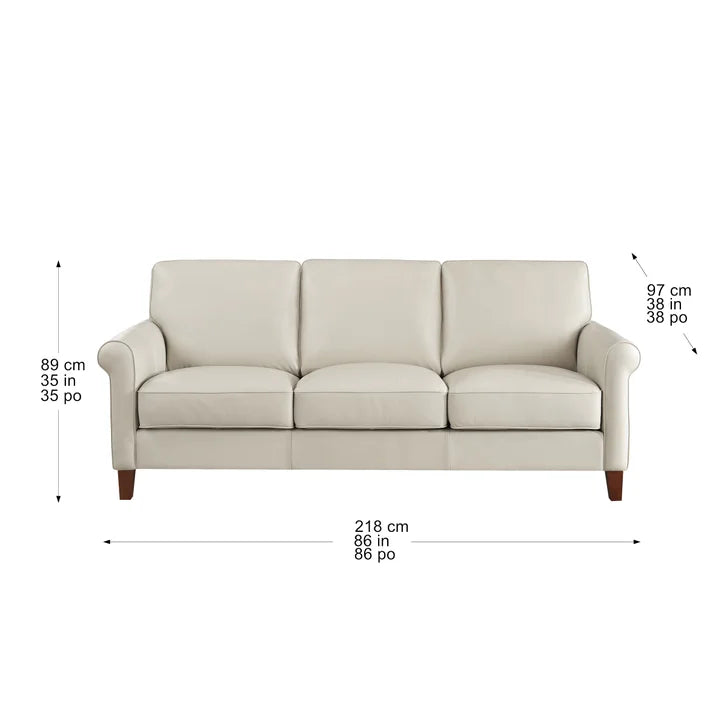 Prospera Home Larsen Top Grain Leather Sofa