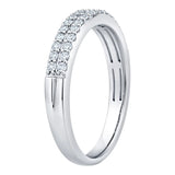 Round Brilliant Diamond Two Row Band (0.28 ctw)