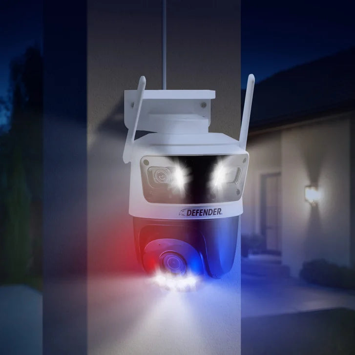 Defender 3K+ AI Tri-Lens PTZ WIFI Plug-in Wi-Fi Security Camera
