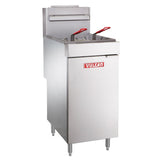 Vulcan 30 in. 50 lb Stainless Steel Commercial Natural Gas Fryer