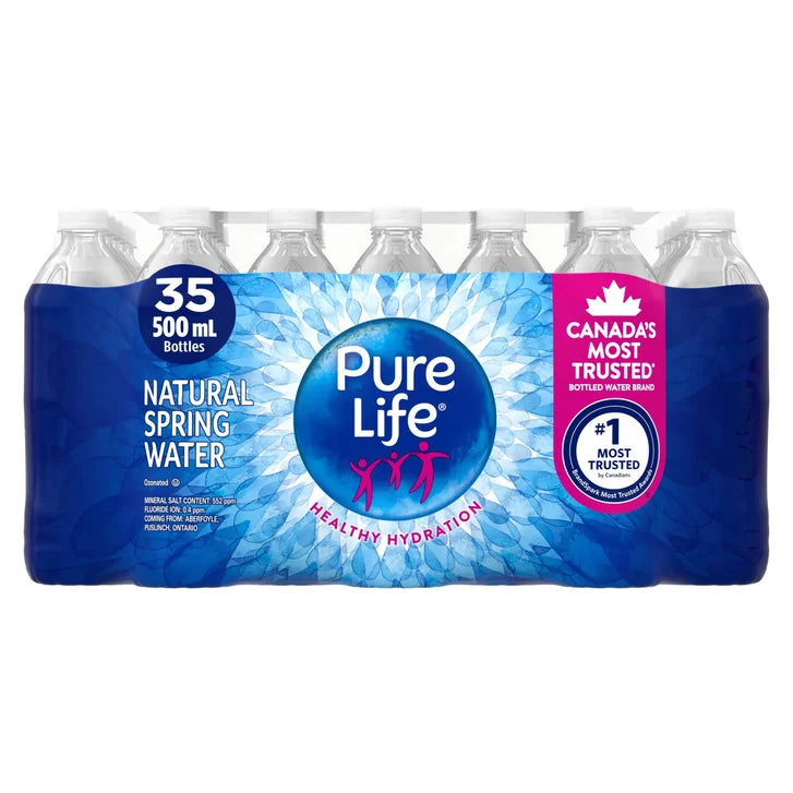 Pure Life Natural Spring Water 500 mL 35-pack