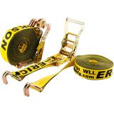 Erickson 8.2 m (27 ft.) Ratchet Strap with Double J Hooks 2-pack