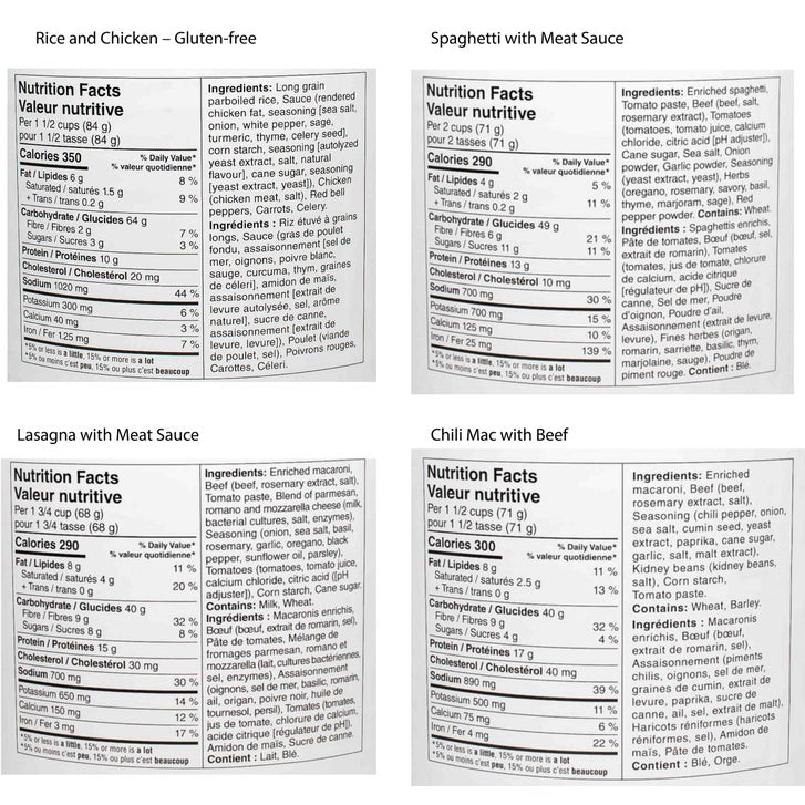 Mountain House 4 Week Food Supply Cans