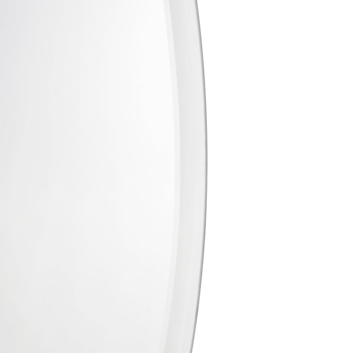 Ollie Frameless Oval Mirror with Beveled Edge
