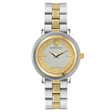 Versace Greca Flourish White Silver-Tone Dial Women's Watch