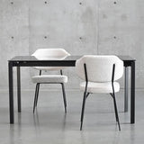 Mobital Host 149.9 cm (59 in.) Extendable Dining Table with Grey Glass Top