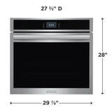 Frigidaire Gallery 30 in. 5.3 cu ft. Stainless Steel Electric Single Wall Oven with Stone-Baked Pizza Mode