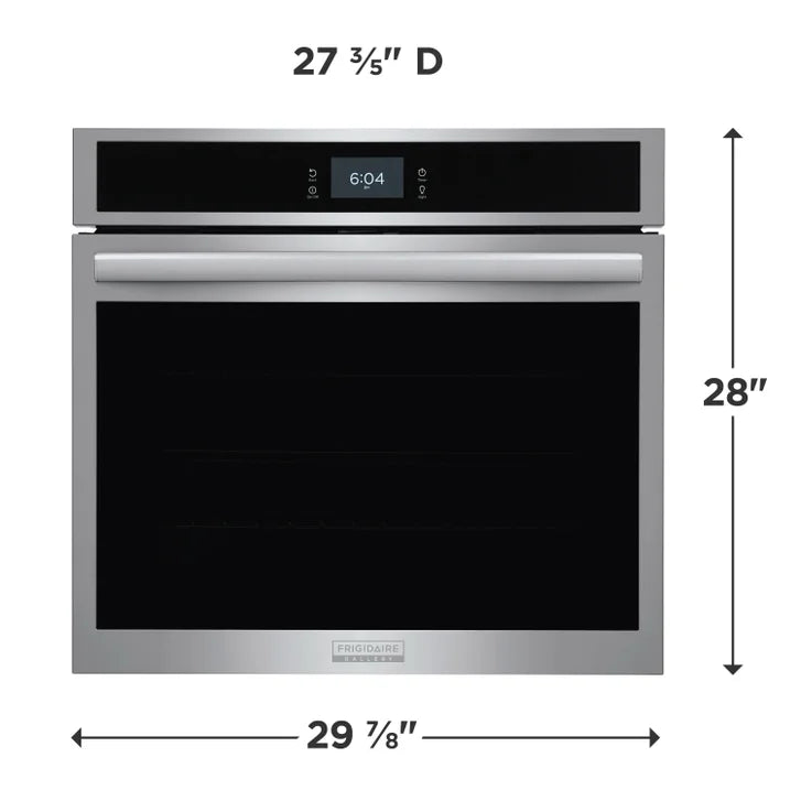 Frigidaire Gallery 30 in. 5.3 cu ft. Stainless Steel Electric Single Wall Oven with Stone-Baked Pizza Mode