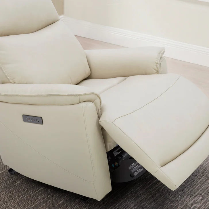 Gilman Creek – Top-grain Leather CloudZero Power Recliner with Power Headrest