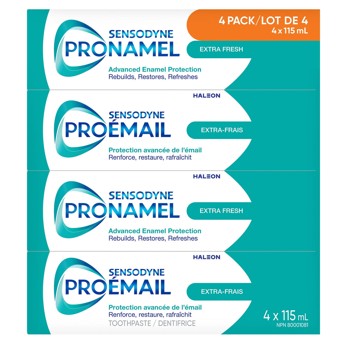 Pronamel Fresh Wave Toothpaste, 4 x 115 mL