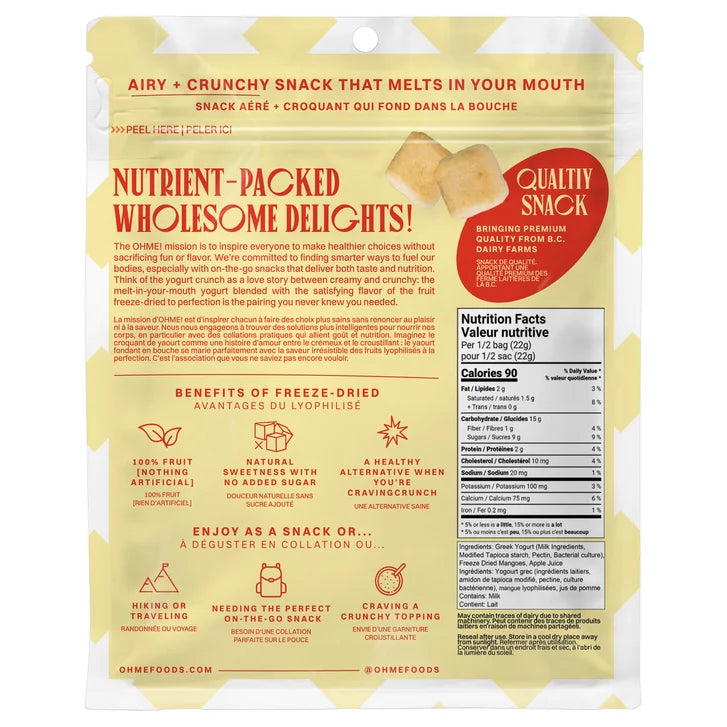 OHME! Freeze-Dried Fruit and Yogurt Crunch Variety, 6 - pack